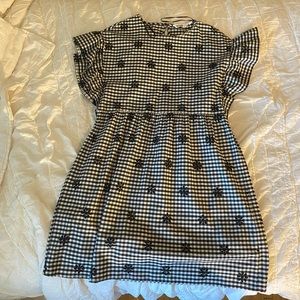 Zara XS gingham dress